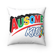 Load image into Gallery viewer, Super Hero Ausome Kid Square Pillow
