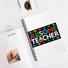 Load image into Gallery viewer, Ausome Teacher Spiral Notebook - Ruled Line
